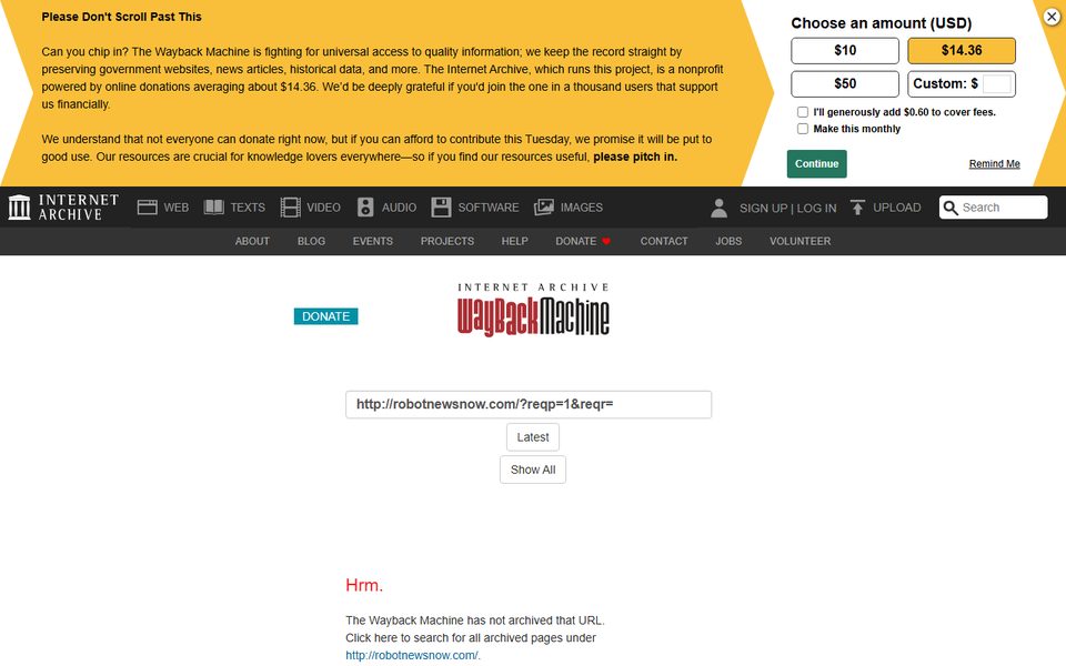 Peak-activity snapshot of robotnewsnow.com from Aug 06, 2018